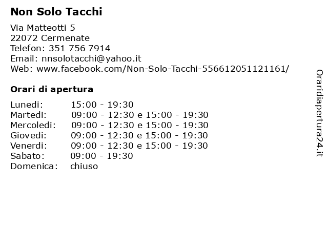 Non on sale solo tacchi